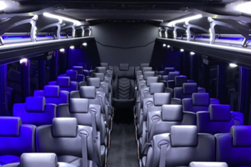 Bellevue Charter Bus Interior