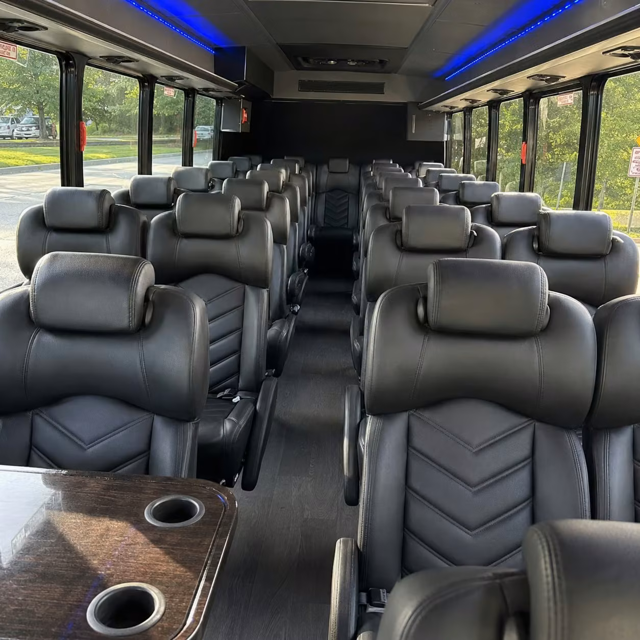 30 passenger minibus inside